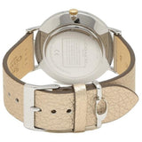 Coach Perry White Dial Beige Leather Strap Watch for Women - 14503157 Authentic Buy Shop Now