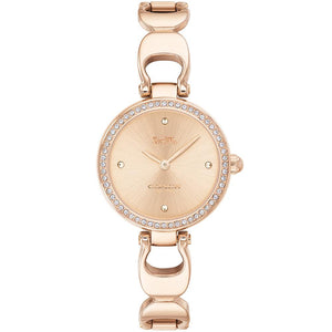 Coach Park Signature Rose Gold Dial Rose Gold Steel Strap Watch for Women - 14503172 Authentic Buy Shop Now