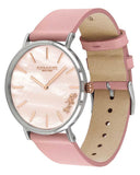 Coach Perry Mother of Pearl Pink Dial Pink Leather Strap Watch for Women - 14503244 Authentic Buy Shop Now