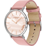 Coach Perry Mother of Pearl Pink Dial Pink Leather Strap Watch for Women - 14503244 Authentic Buy Shop Now