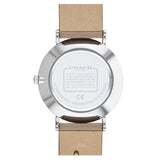 Coach Perry Quartz Silver Dial Brown Leather Strap Watch for Women - 14503326 Authentic Buy Shop Now