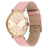 Coach Delancey Gold Dial Pink Leather Strap Watch for Women - 14503332 Authentic Buy Shop Now
