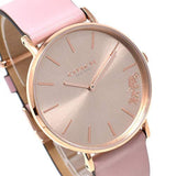 Coach Perry Rose Gold Dial Pink Leather Strap Watch for Women - 14503332-C Authentic Buy Shop Now