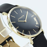 Coach Perry Black Dial Black Leather Strap Watch for Women - 14503333 Authentic Buy Shop Now