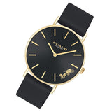 Coach Perry Black Dial Black Leather Strap Watch for Women - 14503333 Authentic Buy Shop Now
