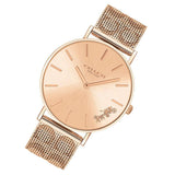 Coach Perry Rose Gold Dial Rose Gold Mesh Bracelet Watch for Women - 14503343 Authentic Buy Shop Now