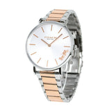 Coach Perry Silver Dial Two Tone Steel Strap Watch for Women - 14503346 Authentic Buy Shop Now