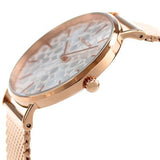 Coach Perry Silver Dial Rose Gold Mesh Bracelet Watch for Women - 14503386 Authentic Buy Shop Now