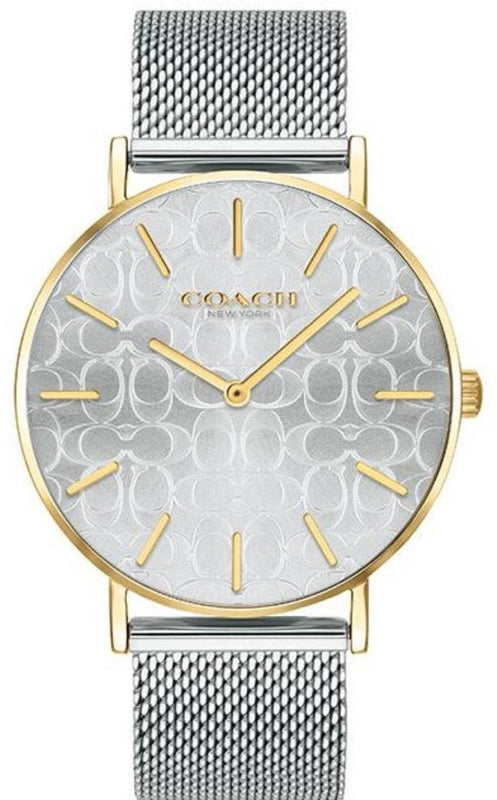 Coach Perry Silver Dial Silver Mesh Bracelet Watch for Women - 14503387 Authentic Buy Shop Now