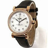 Coach Madison White Dial Black Leather Strap Watch for Women - 14503396 Authentic Buy Shop Now