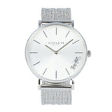 Coach Perry Silver Dial Silver Mesh Bracelet Watch for Women - 14503341 Authentic Buy Shop Now