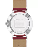 Coach Perry Coffee Brown Dial Red Leather Strap Watch for Women - 14503474 Authentic Buy Shop Now