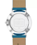 Coach Perry Coffee Dial Blue Leather Strap Watch for Women - 14503475 Authentic Buy Shop Now
