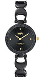 Coach Park Swarovski Crystals Black Dial Black Steel Strap Watch for Women - 14503564 Authentic Buy Shop Now
