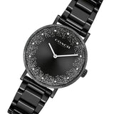 Coach Perry Black Ion Plated Dial Black Steel Strap Watch for Women - 14503641 Authentic Buy Shop Now