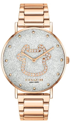 Coach Perry White Dial Rose Gold Steel Strap Watch for Women - 14503708 Authentic Buy Shop Now