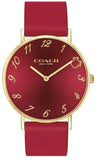 Coach Perry Red Dial Red Leather Strap Watch for Women - 14503722 Authentic Buy Shop Now