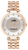 Coach Park Silver Dial Rose Gold Steel Strap Watch for Women - 14503736 Authentic Buy Shop Now