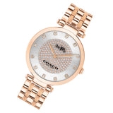 Coach Park Silver Dial Rose Gold Steel Strap Watch for Women - 14503735 Authentic Buy Shop Now