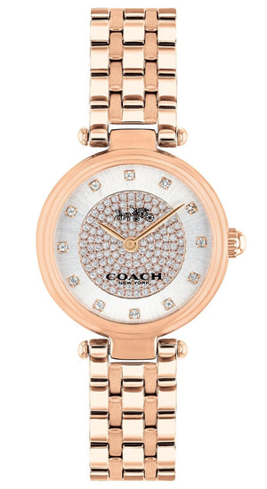 Coach Park Silver Dial Rose Gold Steel Strap Watch for Women - 14503735 Authentic Buy Shop Now