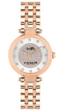 Coach Park Silver Dial Rose Gold Steel Strap Watch for Women - 14503735 Authentic Buy Shop Now