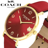 Coach Perry Red Dial Red Leather Strap Watch for Women - 14503867 Authentic Buy Shop Now