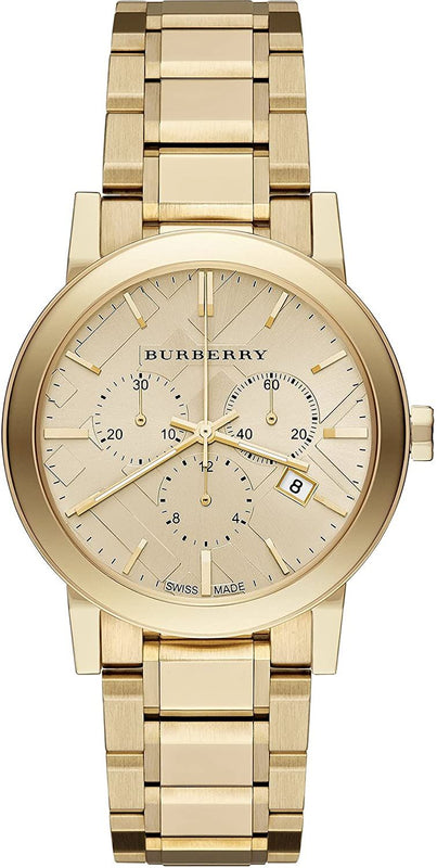 Burberry The City Gold Dial Gold Steel Strap Watch for Women - BU9753 Authentic Buy Shop Now