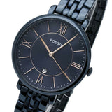 Fossil Jacqueline Blue Dial Blue Steel Strap Watch for Women - ES4094 Authentic Buy Shop Now