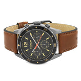 Coach Sullivan Chronograph Black Dial Brown Leather Strap Watch for Men - 14602070 Authentic Buy Shop Now