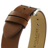 Coach Charles Blue Dial Brown Leather Strap Watch for Men - 14602151 Authentic Buy Shop Now