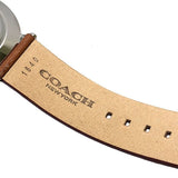 Coach Charles Silver Dial Brown Leather Strap Watch for Men - 14602152 Authentic Buy Shop Now
