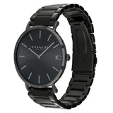 Coach Charles Black Dial Black Steel Strap Watch for Men - 14602431 Authentic Buy Shop Now