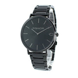 Coach Charles Black Dial Black Steel Strap Watch for Men - 14602431 Authentic Buy Shop Now