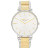 Coach Business Analog Silver Dial Two Tone Steel Strap Watch for Men - 14602432 Authentic Buy Shop Now