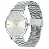 Coach Charles Silver Dial Silver Mesh Bracelet Watch for Men - 14602439 Authentic Buy Shop Now
