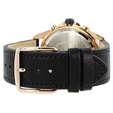 Coach Kent Chronograph Rose Gold Dial Black Leather Strap Watch for Men - 14602559 Authentic Buy Shop Now