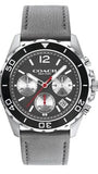 Coach Kent Grey Dial Grey Leather Strap Watch for Men - 14602561 Authentic Buy Shop Now