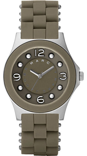 Marc Jacobs Pelly Grey Dial Grey Silicone Strap Watch for Women - MBM2539 Authentic Buy Shop Now