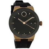 Movado Bold Fusion Black Dial Black Silicone Strap Watch for Men - 3600622 Authentic Buy Shop Now