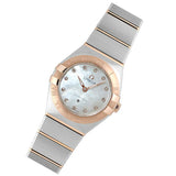 Omega Constellation Manhattan Quartz Diamonds Mother of Pearl Dial Two Tone Steel Strap Watch for Women - 131.20.25.60.55.001 Authentic Buy Shop Now