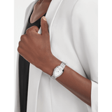 Bvlgari Serpenti Seduttori Quartz White Dial Silver Steel Strap Watch for Women - SERPENTI103141 Authentic Buy Shop Now