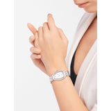 Bvlgari Serpenti Seduttori Diamonds Silver Dial Silver Steel Strap Watch for Women - SERPENTI103361 Authentic Buy Shop Now