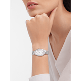 Bvlgari Serpenti Seduttori Quartz White Dial Silver Steel Strap Watch for Women - SERPENTI103141 Authentic Buy Shop Now