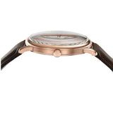 Emporio Armani Minimalist Quartz White Dial Brown Leather Strap Watch For Men - AR11572 Authentic Buy Shop Now
