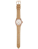 Michael Kors Mini Everest Crystals White Dial Brown Leather Strap Watch for Women - MK4719 Authentic Buy Shop Now