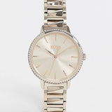 Hugo Boss Signature Gold Dial Gold Stainless Steel Strap Watch for Women - 1502540 Authentic Buy Shop Now