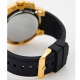 Guess Matrix Multifunction Gold Dial Black Rubber Strap Watch For Men - GW0423G2 Authentic Buy Shop Now