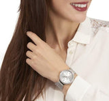 Guess Chiffon Silver Dial Silver Mesh Bracelet Watch For Women - W1083L1 Authentic Buy Shop Now