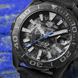 Tag Heuer Aquaracer Calibre 5 Black Nylon Strap Carbon Dial Watch for Men - WBD218C.FC6447 Authentic Buy Shop Now