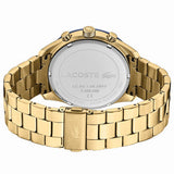 Lacoste Boston Blue Dial Gold Steel Strap Watch for Men - 2011096 Authentic Buy Shop Now